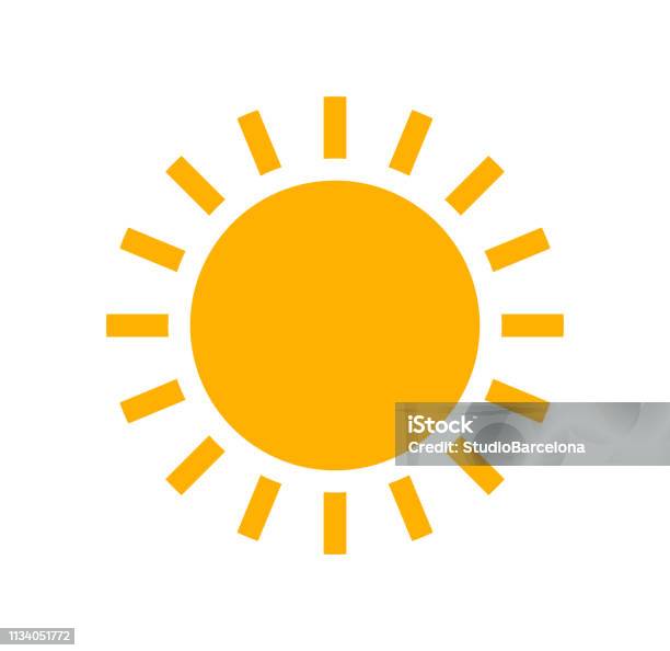 サンフラットデザインシンプルなアイコン - 太陽のベクターアート素材や画像を多数ご用意 - 太陽, 太陽の光, アイコン