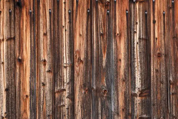 Weathered wooden wall