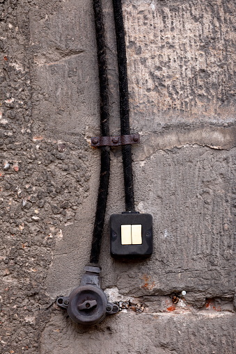Historical light switches and cables