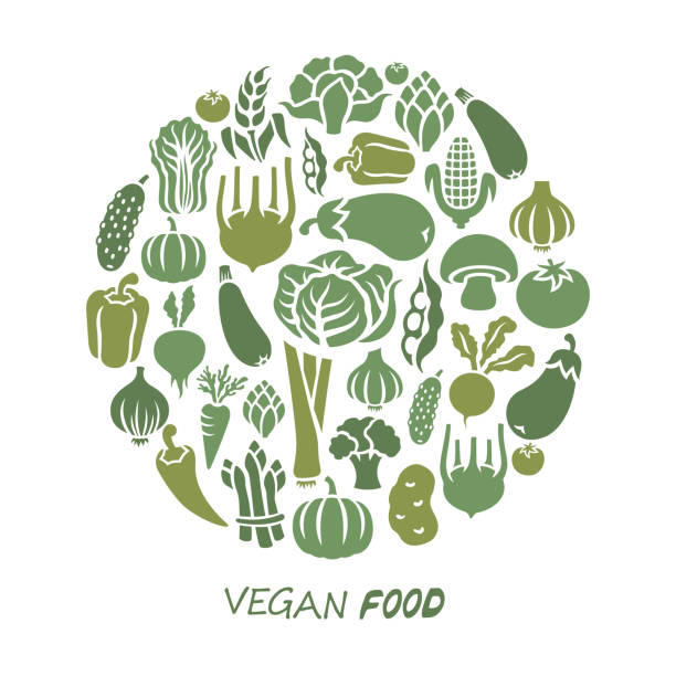здоровое питание - asparagus vegetable food fruit stock illustrations