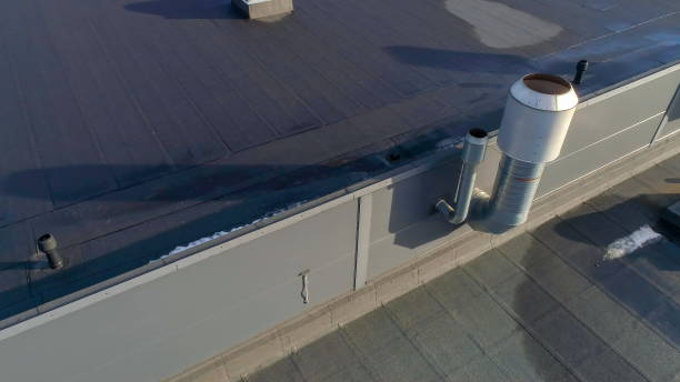 istock A big and small exhaust pipe on the tin roof 1134058677