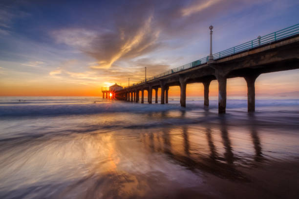 istock Stunning Sunset at Manhattan Beach Pier 1134062678