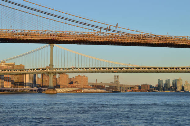 istock New York City bridges at sunset. 1134063843