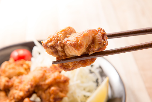 Japanese fried chicken.