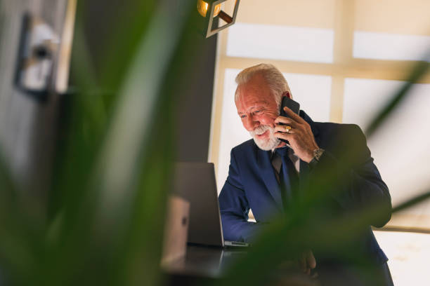 istock Senior businessman having a phone conversation 1134065534