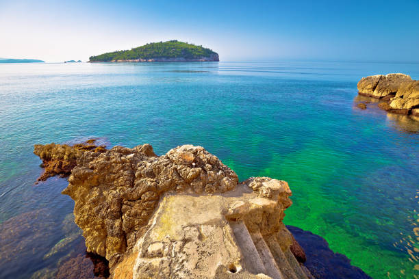 istock Lokrum island view from Dubrovnik walls beach 1134065997