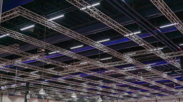 istock The metal scaffold ceiling of the building 1134072874