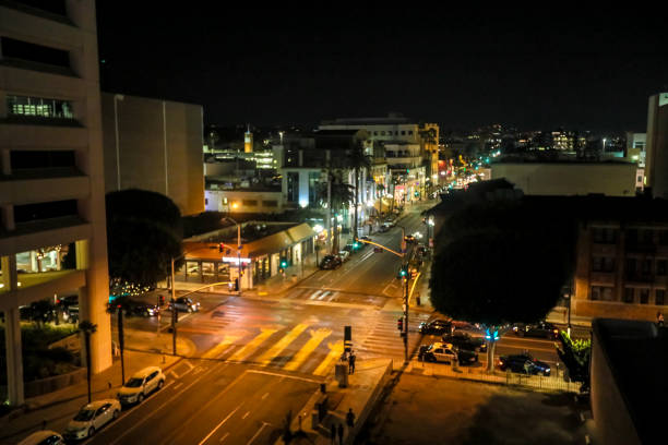 istock Downtown Santa Monica At Night 1134075881