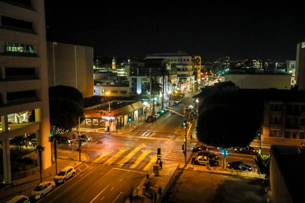 istock Downtown Santa Monica At Night 1134075882