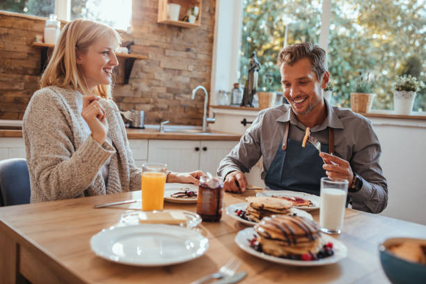 istock Breakfast and love for perfect start of day 1134076069