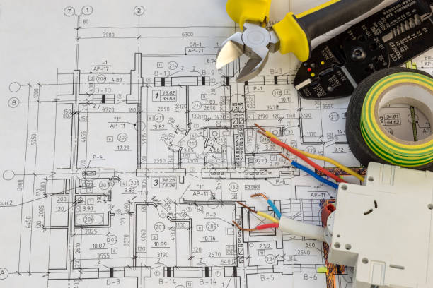 istock Still Life Of Electrical Components Arranged On Plans 1134076733