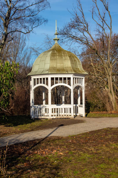 istock Romantic pavillion in park landscape of Leipzig 1134079596