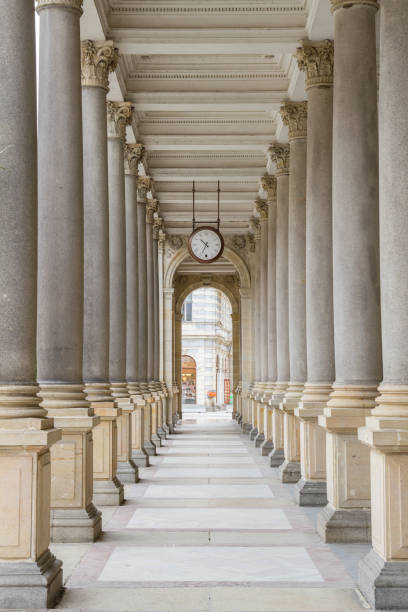 istock Old antique clock in Karlovy Vary 1134079640