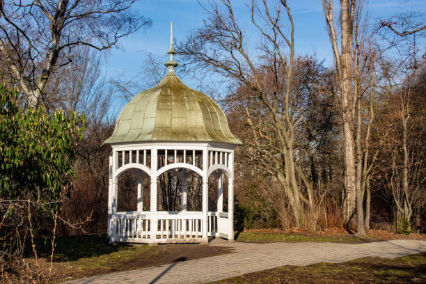 istock Romantic pavillion in park landscape of Leipzig 1134079689