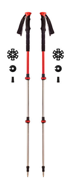 istock Walking poles with snow baskets isolated 1134081104