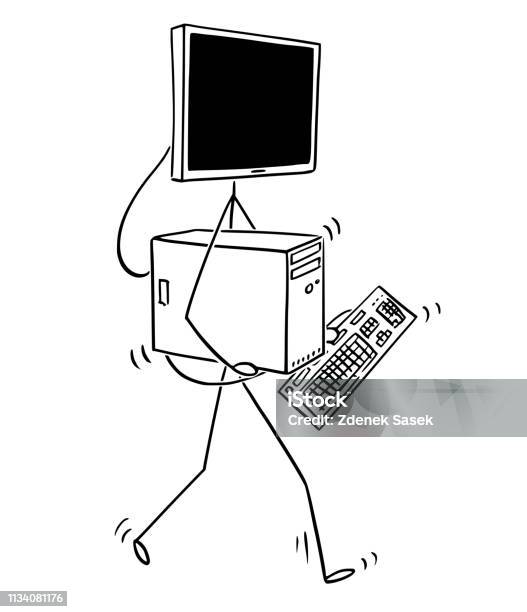 Ilustración de Dibujos Animados De Caminar Computadora De Escritorio Con Monitor Como Cabeza y más Vectores Libres de Derechos de Humor - iStock Ilustración de Dibujos Animados De Caminar Computadora De Escritorio Con Monitor Como Cabeza y más Vectores Libres de Derechos de Humor - iStock