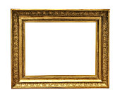 antique golden textured masterpiece frame