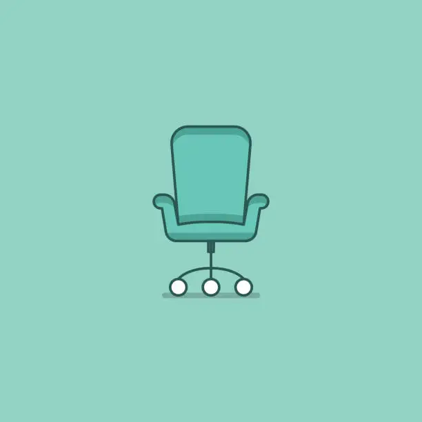 Vector illustration of Office chair vector