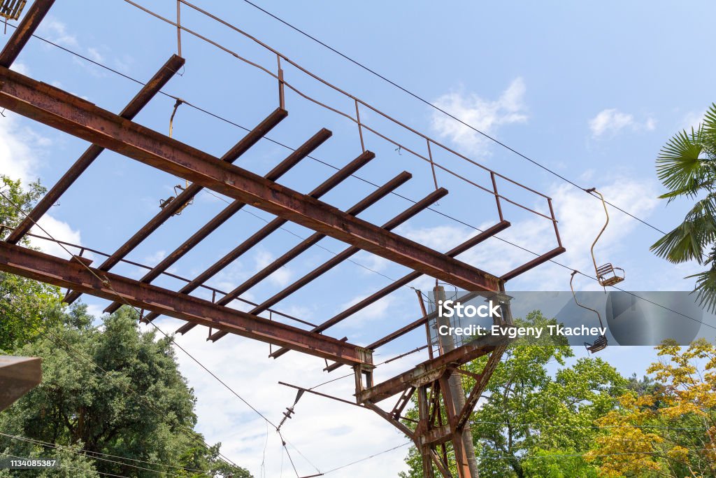Old Ropeway Abandoned Ropeway Stock Photo - Download Image Now - Abandoned, Adjara ...