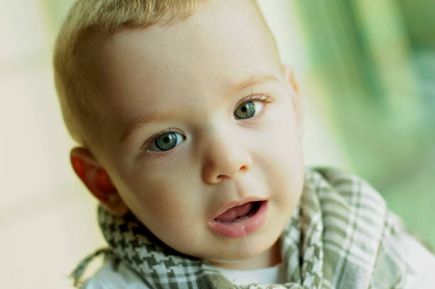 istock Baby wearing a Anatolian scarf 1134085696