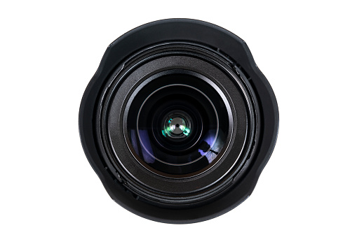 the front lens of a photographic lens