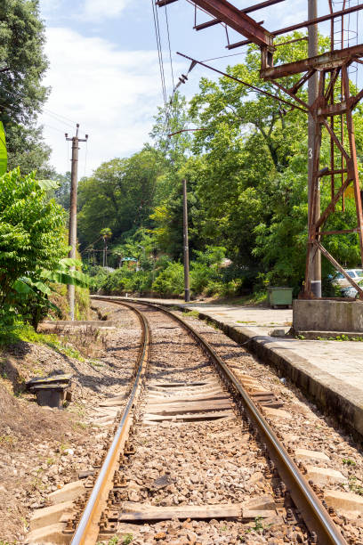 istock Turn of the railway 1134087547
