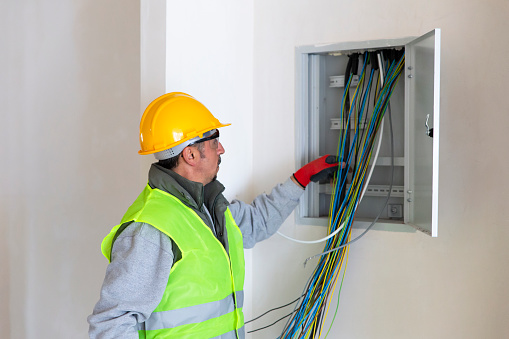 Construction of electric system inside a building