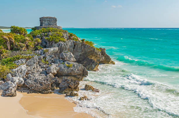 istock Tulum Mayan Ruins by the Caribbean Sea, Mexico 1134090642
