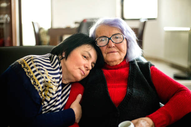 istock Happy mother and daughter portrait 1134093113