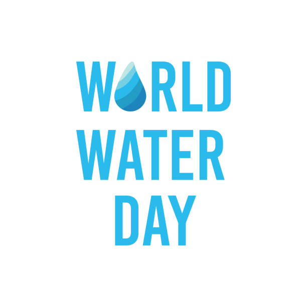 ilustrações, clipart, desenhos animados e ícones de gota da água do witg do dia da água do mundo. dia 22 de março de água. - dia mundial da agua