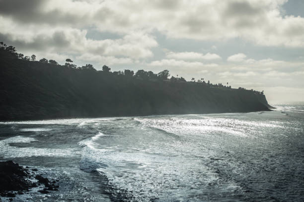 istock Waves crash on the shoreline at Bluff Creek in Palos Verdes, CA 1134093631