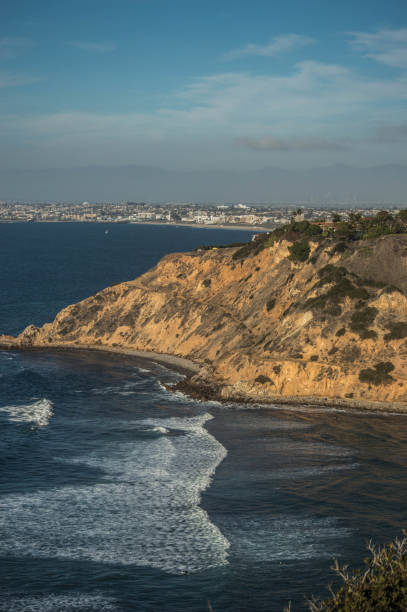 istock Waves crash on the shoreline at Bluff Creek in Palos Verdes, CA 1134094320