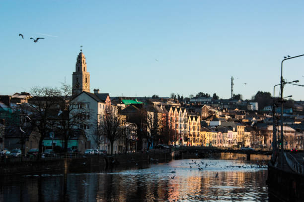 River Lee in Cork, Ireland stock photo