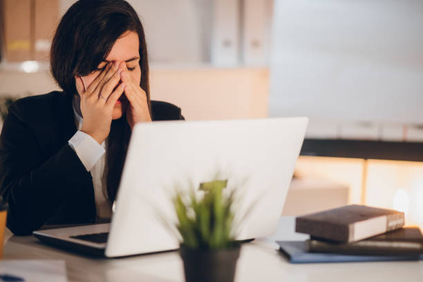 istock Businesswoman working in her office 1134097910