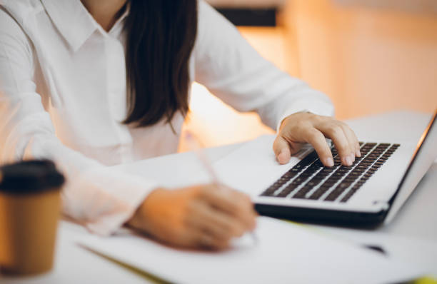 istock Businesswoman working in her office 1134098301