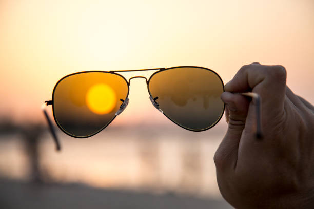 istock Sunset trough the sunglasses 1134101323