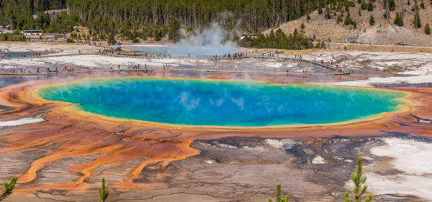 istock Yellowstone scenes in autumn - Grand Prismatic Spring 1134111962