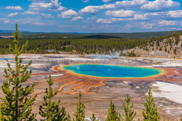 istock Yellowstone scenes in autumn - Grand Prismatic Spring 1134118062