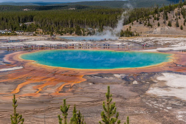 istock Yellowstone scenes in autumn - Grand Prismatic Spring 1134118678