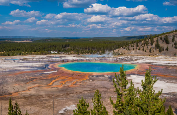 istock Yellowstone scenes in autumn - Grand Prismatic Spring 1134119776