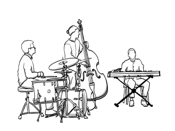 Vector illustration of Music Festival String And Keys