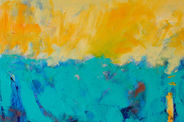 istock Abstract Hand-painted Art Background on Canvas 1134125056