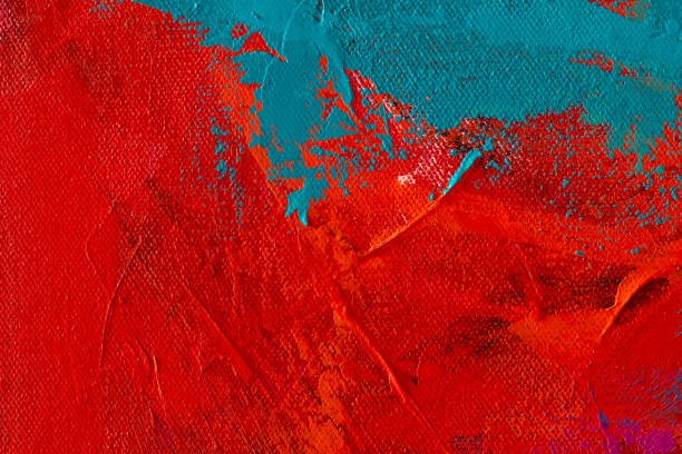 istock Abstract Hand-painted Art Background on Canvas 1134125121