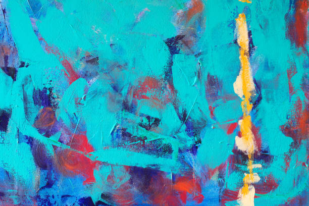 istock Abstract Hand-painted Art Background on Canvas 1134127186