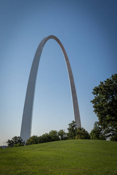 istock St Louis skyline with the gateway arch. 1134128107