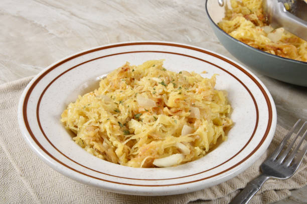 istock Baked garlic parmesan spaghetti squash 1134130237