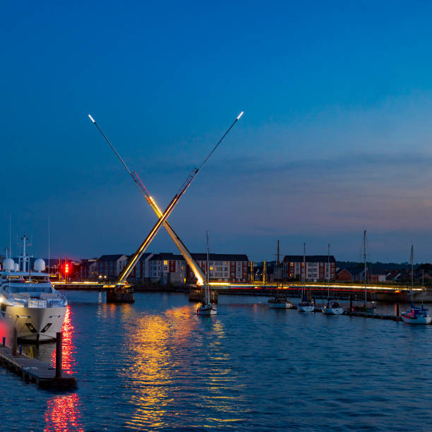istock Twin Sails Bridge in Poole Harbour 1134131971