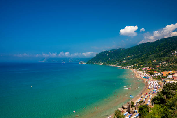 Golden sands, azure seas and deep blue skies all feature as highlights of Agios Gordios village