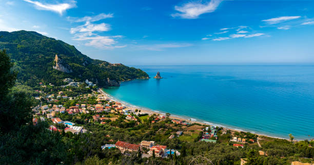 istock Agios Gordios beach-side village, Corfu, Greece 1134133703