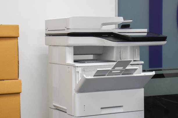istock multifunctional office laser printer for use in scanning and printing documents in workplace 1134145634